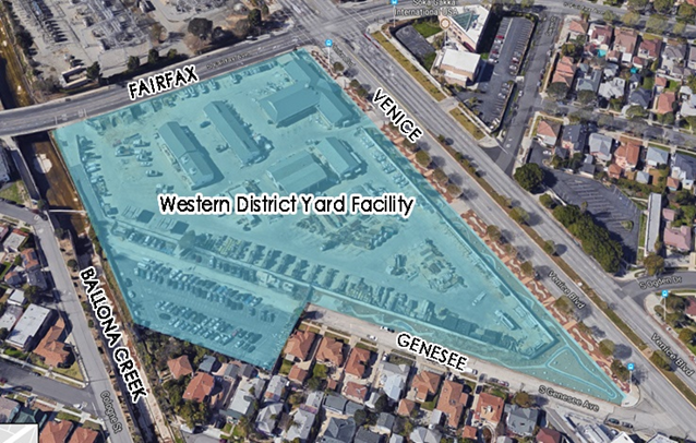 Western District Yard Renovation Ariel view