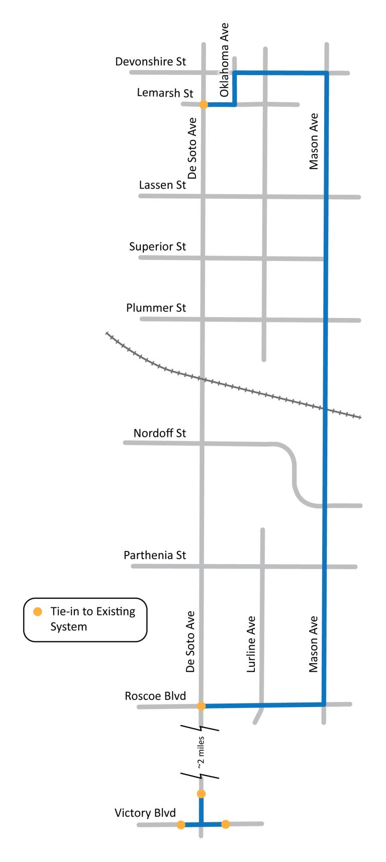 De Soto Trunkline Map