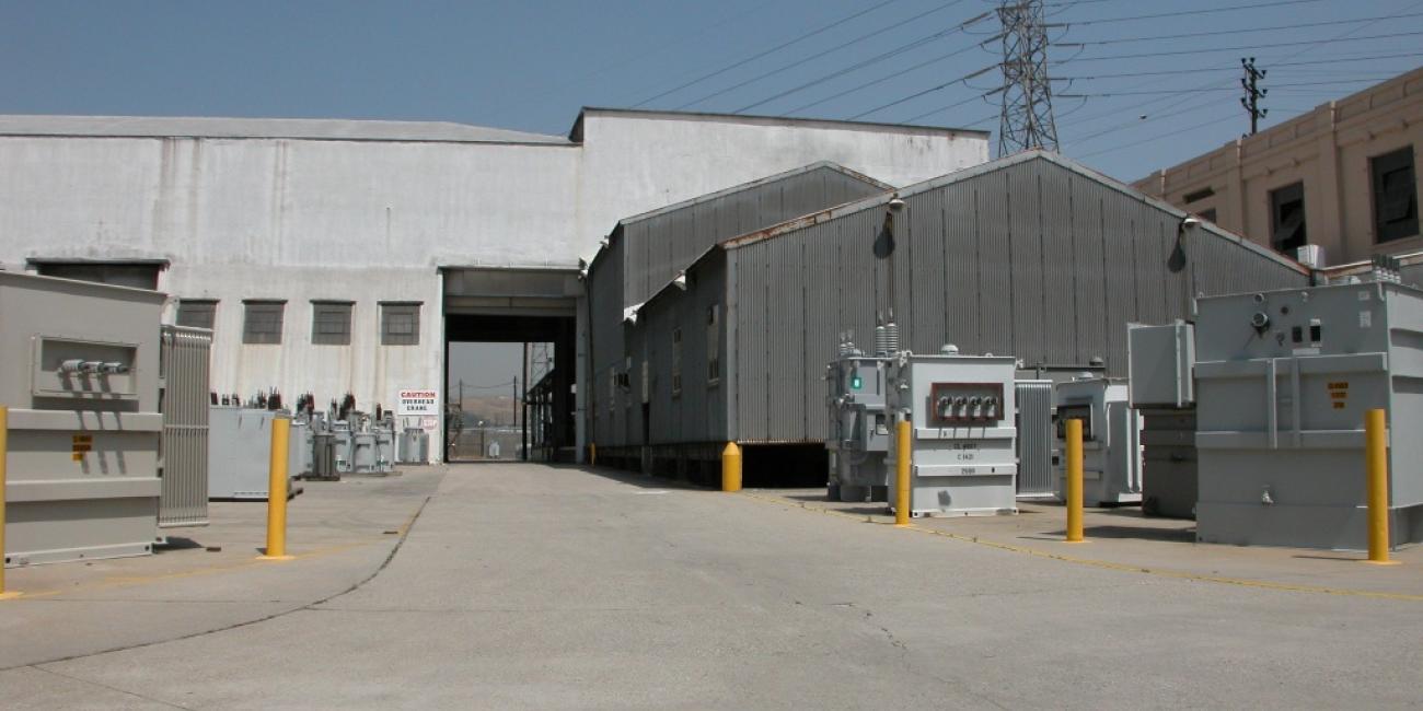 Main Street Yard, Shop Building in background