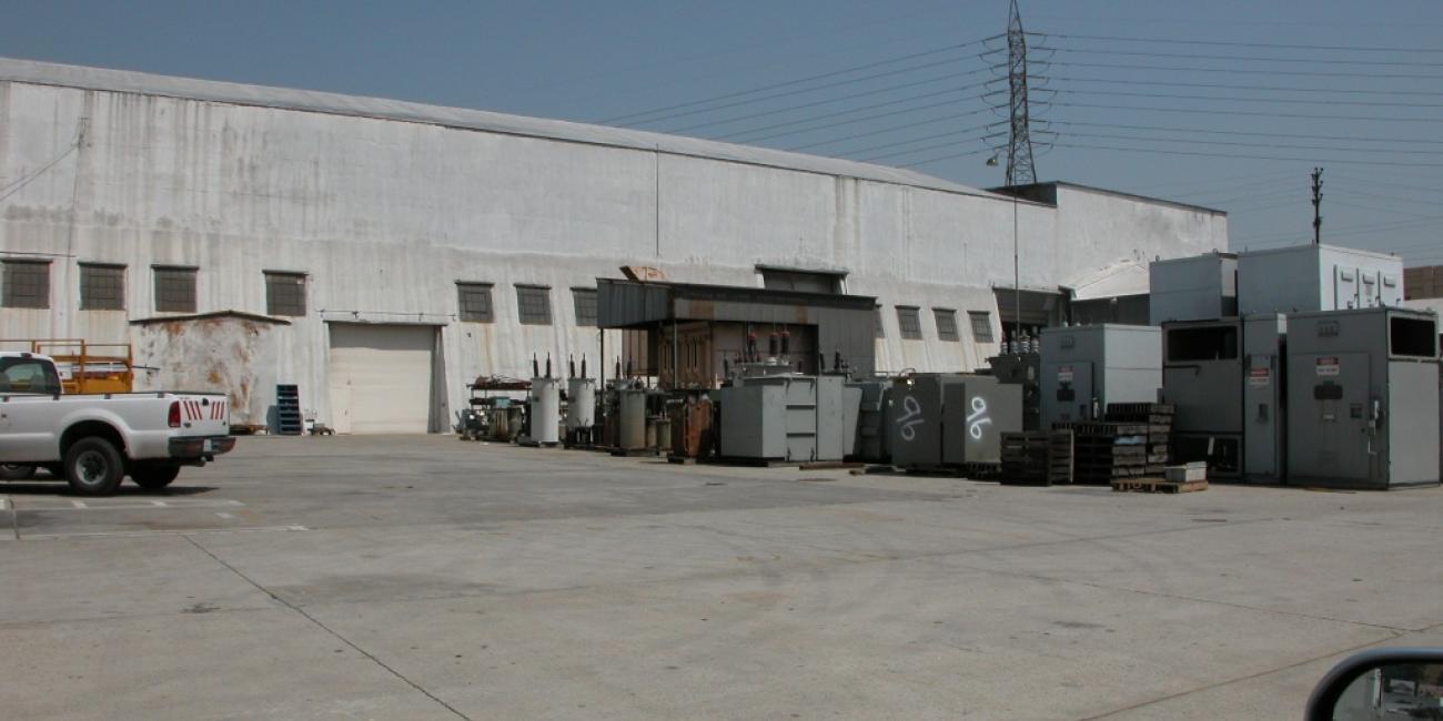 Main Street Yard, Shop Building in background