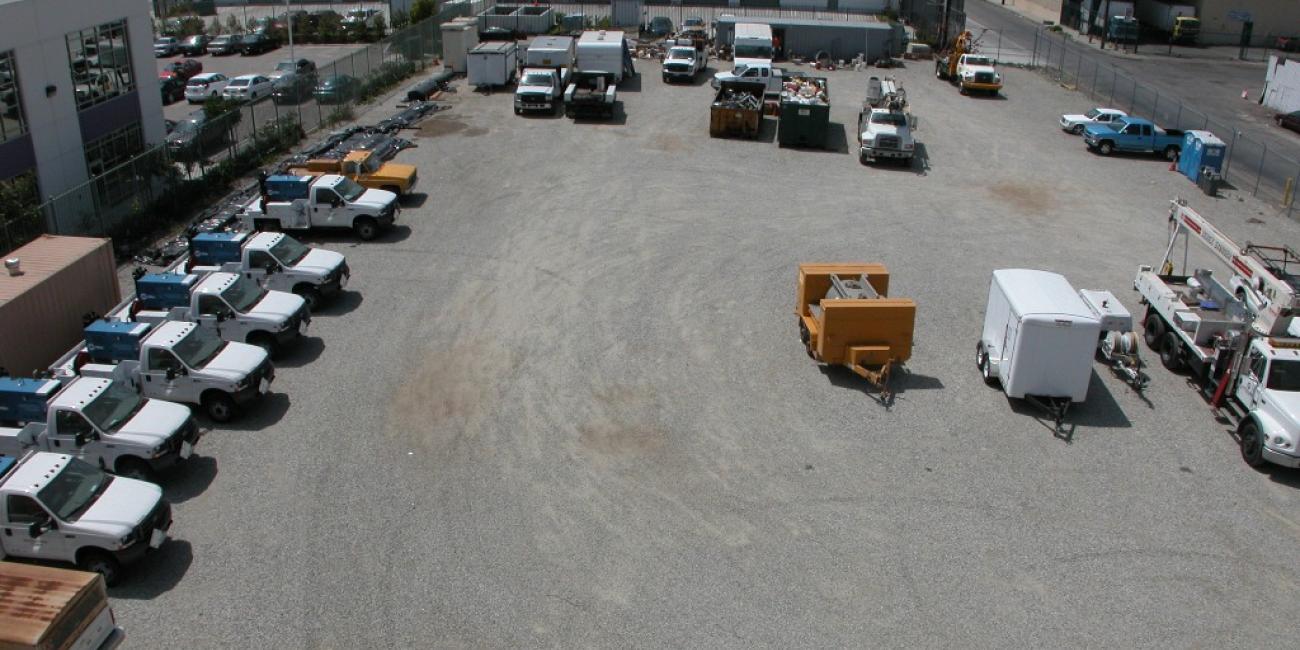 Palmetto Substations Regional Center, View of Palmetto Yard from Rooftop Parking Lot