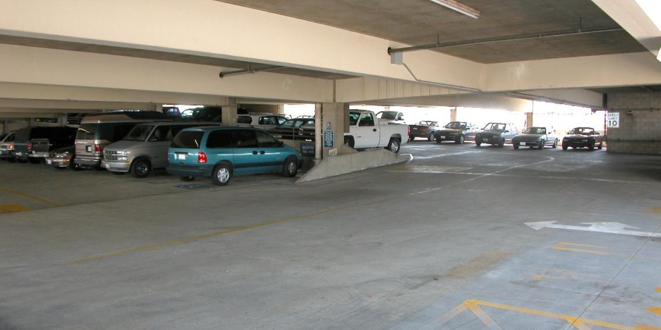 Temple Street Parking Structure, Parking Level