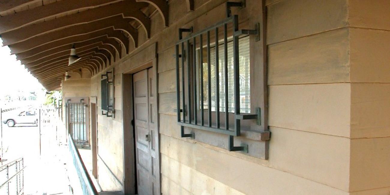 Watts Customer Service CenterWatts Customer Service Center, housed within the historic Watts Pacific Electric Railway station. Freight/Baggage Area window and door