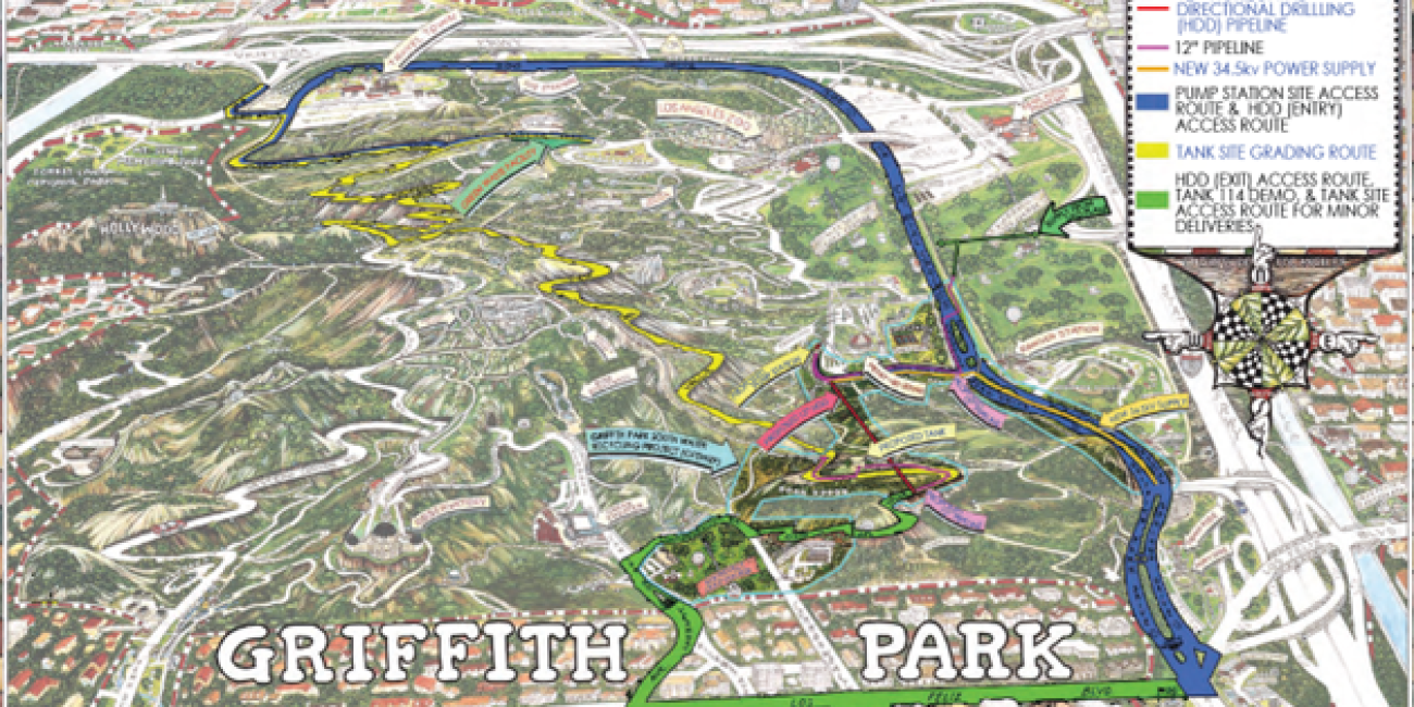 Griffith Park South Water Recycling Project Map