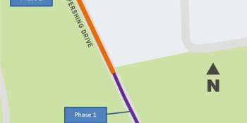 Pershing Pipe map